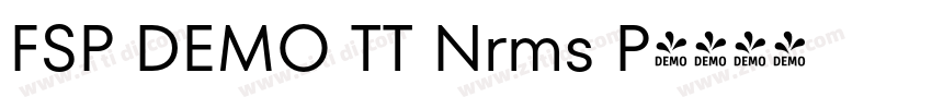 FSP DEMO TT Nrms P字体转换 FSP DEMO TT Nrms P字体转换